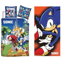 Sonic the Hedgehog Speedy Dreams Bedding and Towel Set