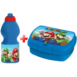 Coffret Bouteille et Sandwich Super Mario Luigi