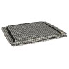 Organisateur de literie pour vêtements housse de sac de garde-robe avec cadre blanc noir 100L
