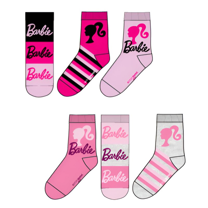 Chaussettes Barbie Caption pour enfants 23-34