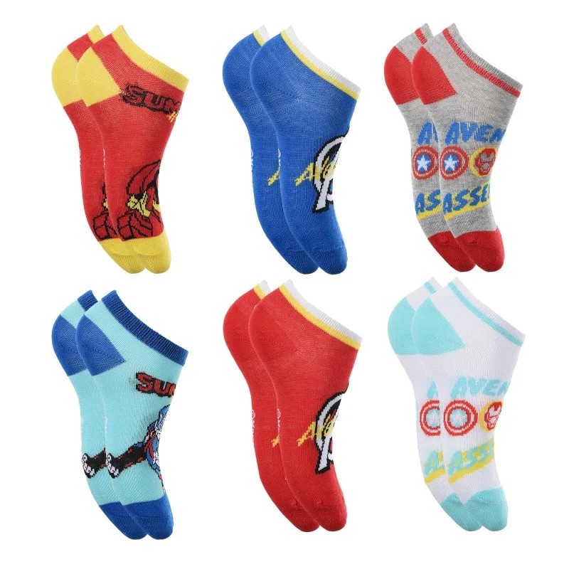 Avengers children's invisible socks 23-34