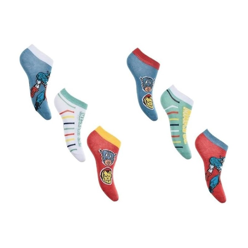 Avengers children's invisible socks 23-34