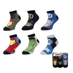 Avengers kids' no-show socks 23-34