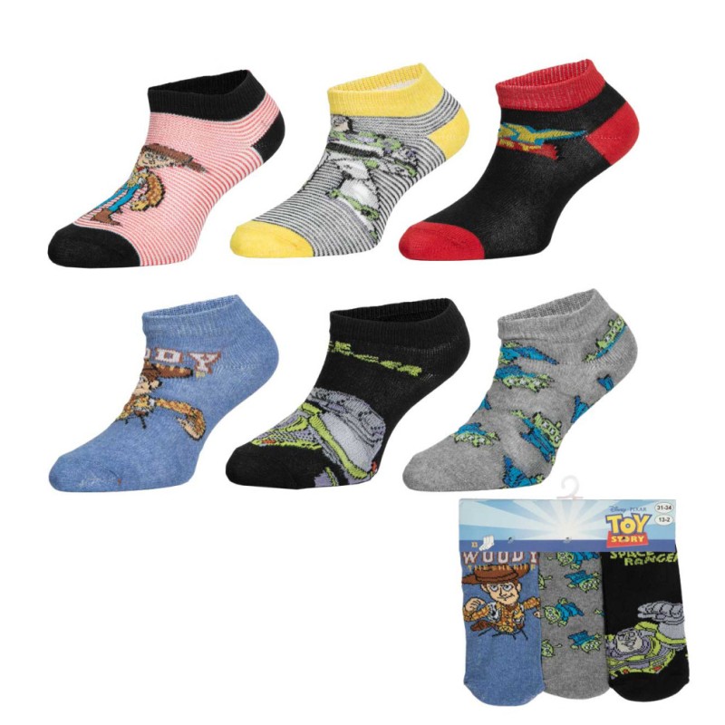 Disney Toy Story children's invisible socks 23-34