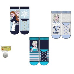 Chaussettes épaisses antidérapantes pour enfants Disney Frozen 23-34