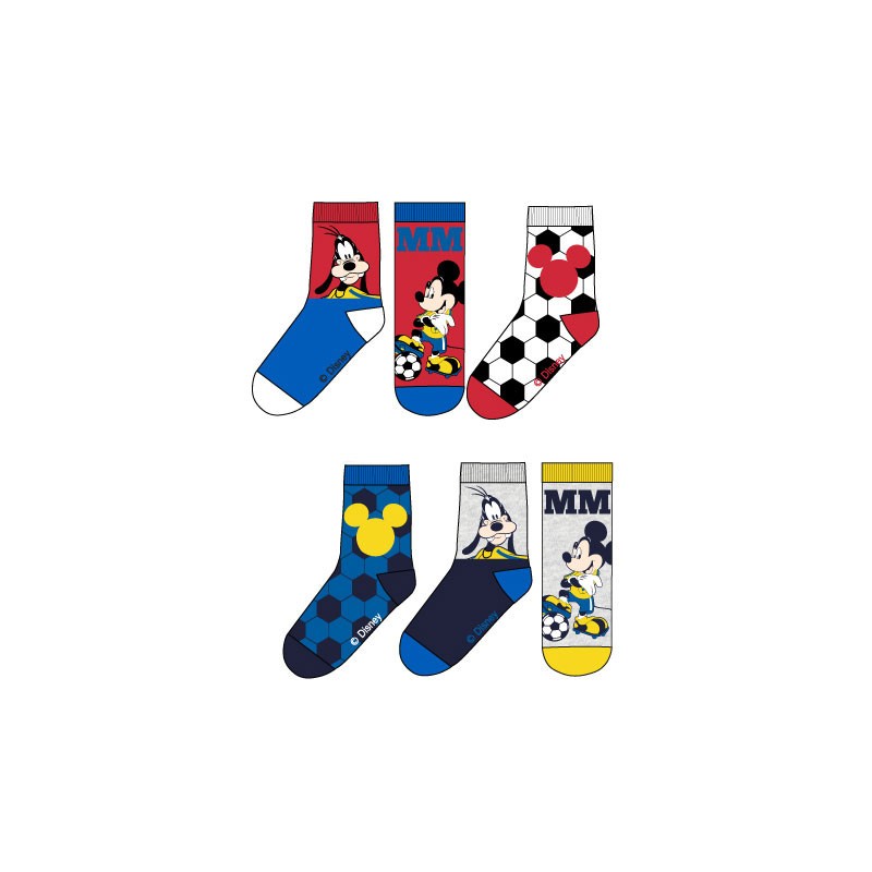 Disney Mickey  Football children's socks 23-34