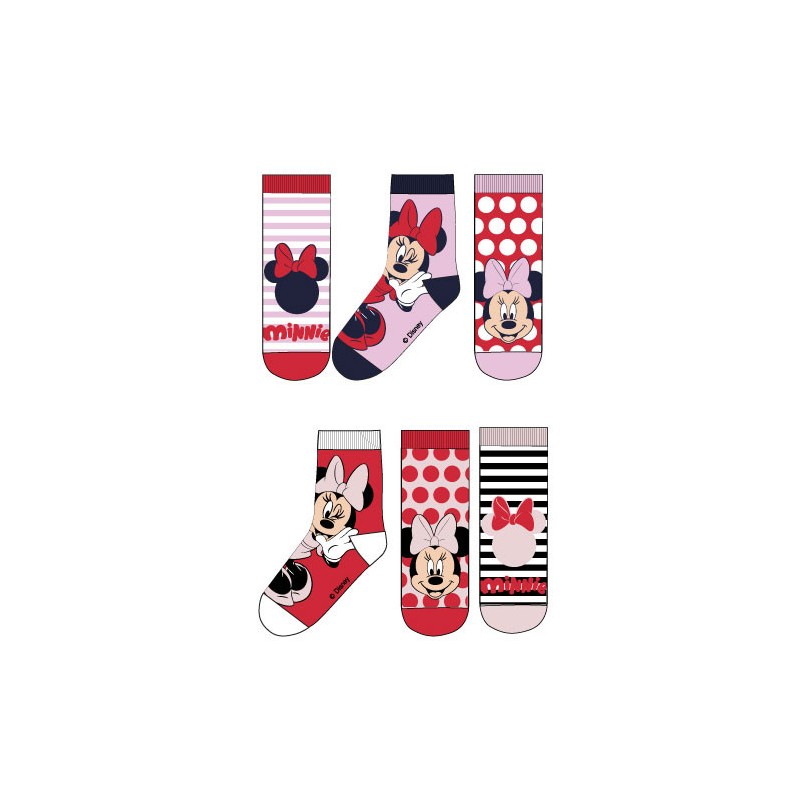 Chaussettes à pois Disney Minnie pour enfants 23-34