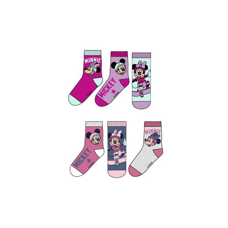 Disney Minnie  Skate kids socks 23-34