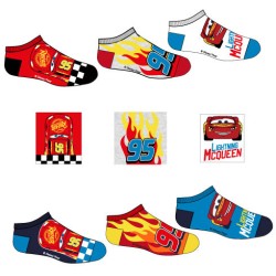 Disney Cars Fire children's low cut socks 23-34