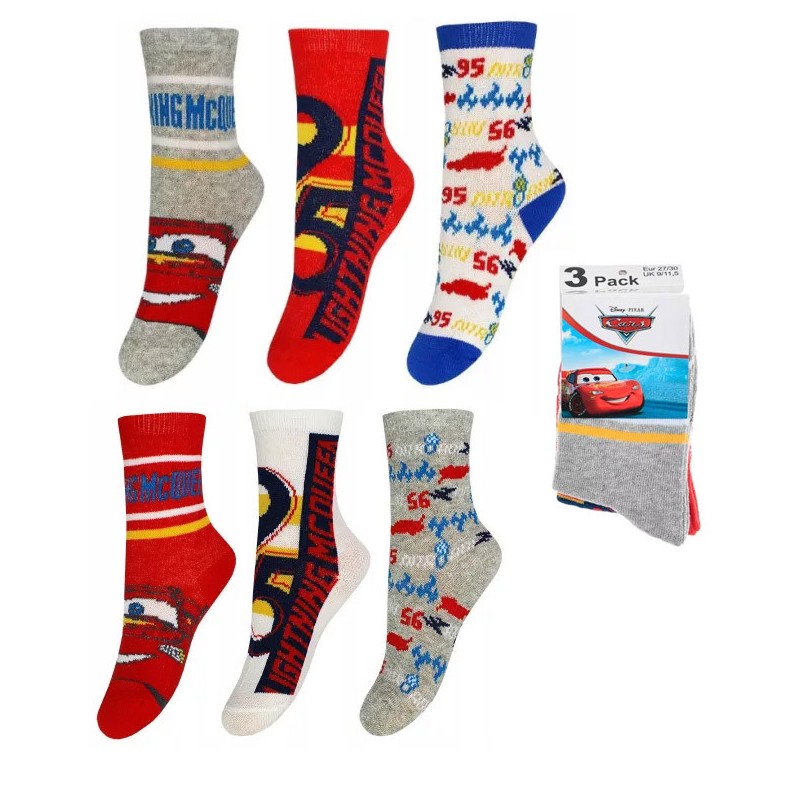 Disney Cars kids socks 23-34