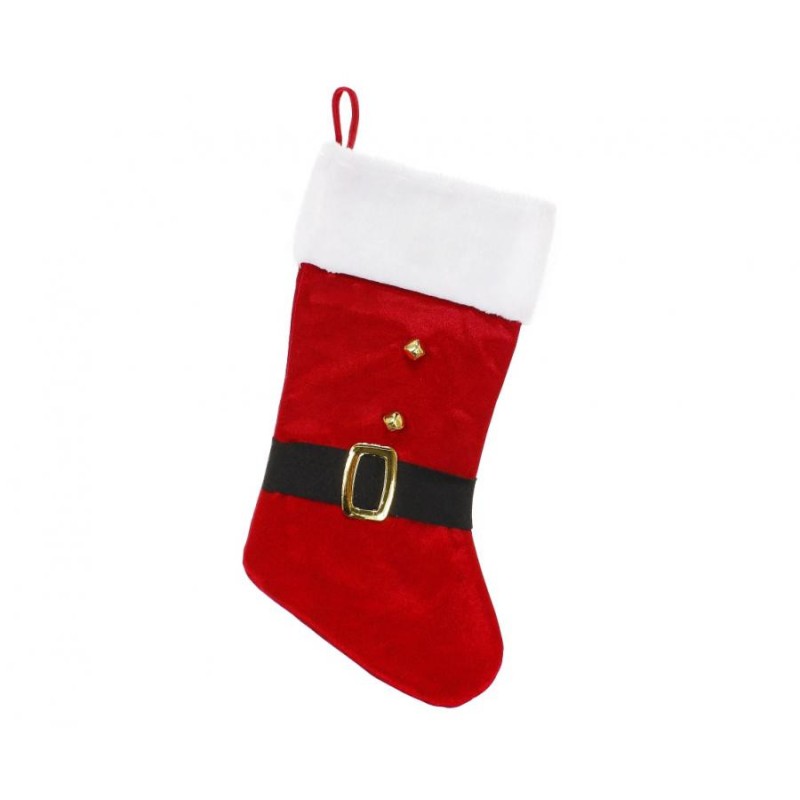 Christmas Santa i fireplace stocking, boot 51 cm