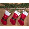 Christmas Santa i fireplace stocking, boot 51 cm