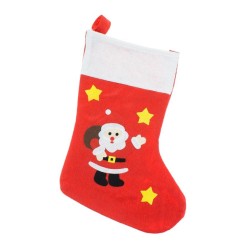 Christmas St. Nicholas i fireplace stocking, boot 47 cm