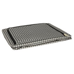 Organisateur de literie pour vêtements housse de sac de garde-robe avec cadre blanc noir 66L
