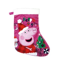 Peppa Pig Christmas Fireplace Stocking, Boot 42 cm