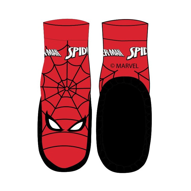 Chaussettes semelle cuir Spiderman 23-28