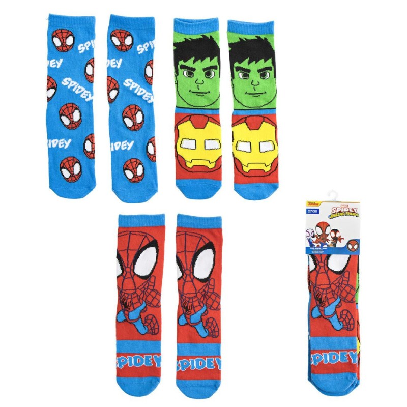 Chaussettes Spiderman Spidey pour enfants 23-30