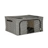 Organisateur de literie de vêtements pour housse de sac de garde-robe avec cadre blanc noir 22L
