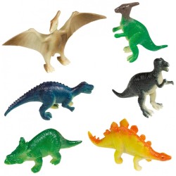 Ensemble de 8 figurines en plastique Dinosaur Happy