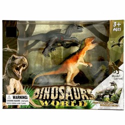 Dinosaur plastic figure 2-piece set in box