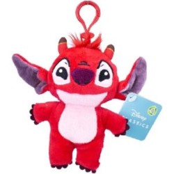 Peluche Disney Lilo et Stitch Leroy 2D avec pendentif 14 cm