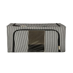 Organisateur de literie de vêtements pour housse de sac de garde-robe avec cadre blanc noir 22L
