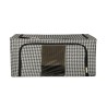 Organisateur de literie de vêtements pour housse de sac de garde-robe avec cadre blanc noir 22L
