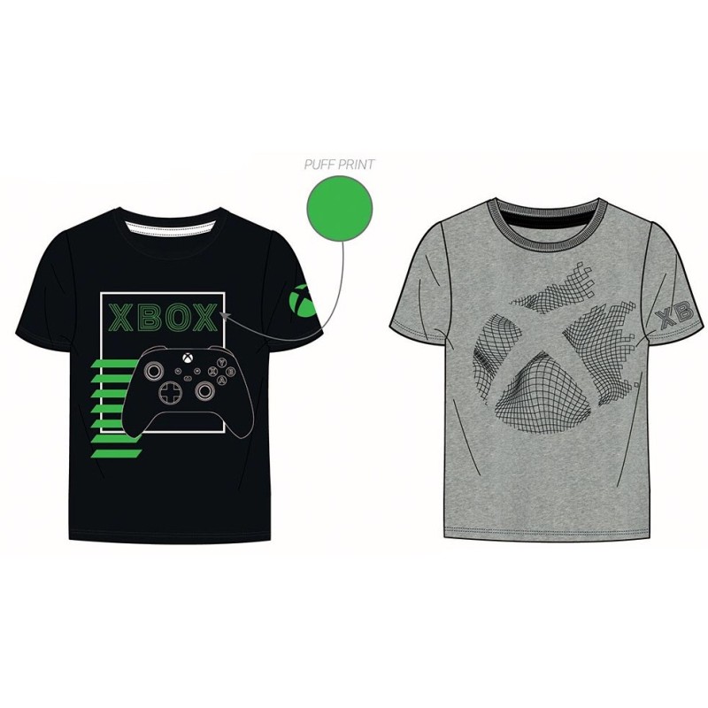 T-shirt à manches courtes Xbox pour enfants de 6 à 12 ans