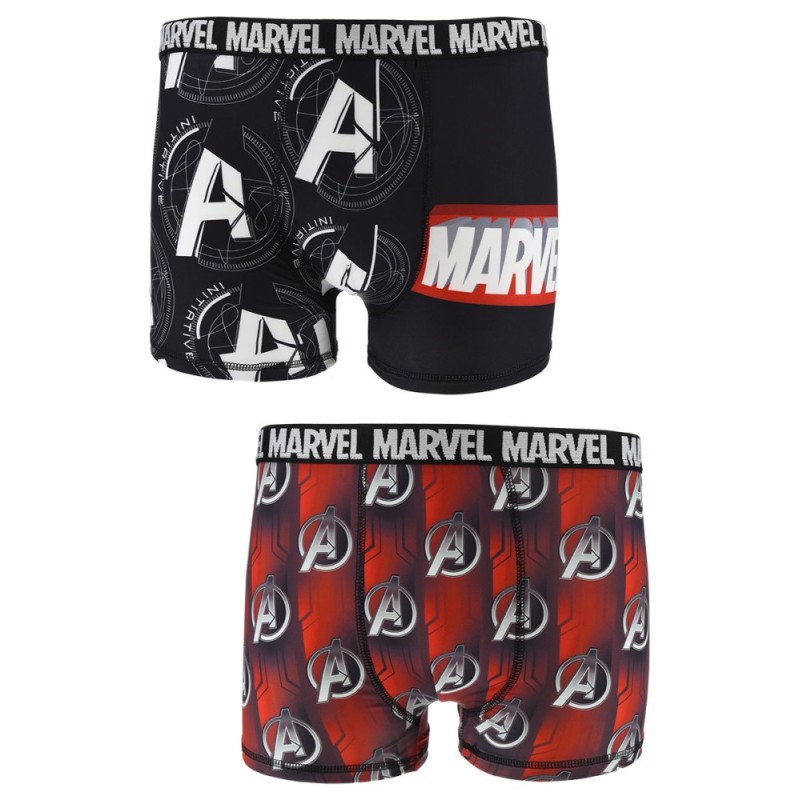 Boxer pour homme Avengers, lot de 2 pièces (S-XL)