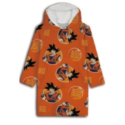 Dragon Ball adult pull-on plush fleece blanket, poncho