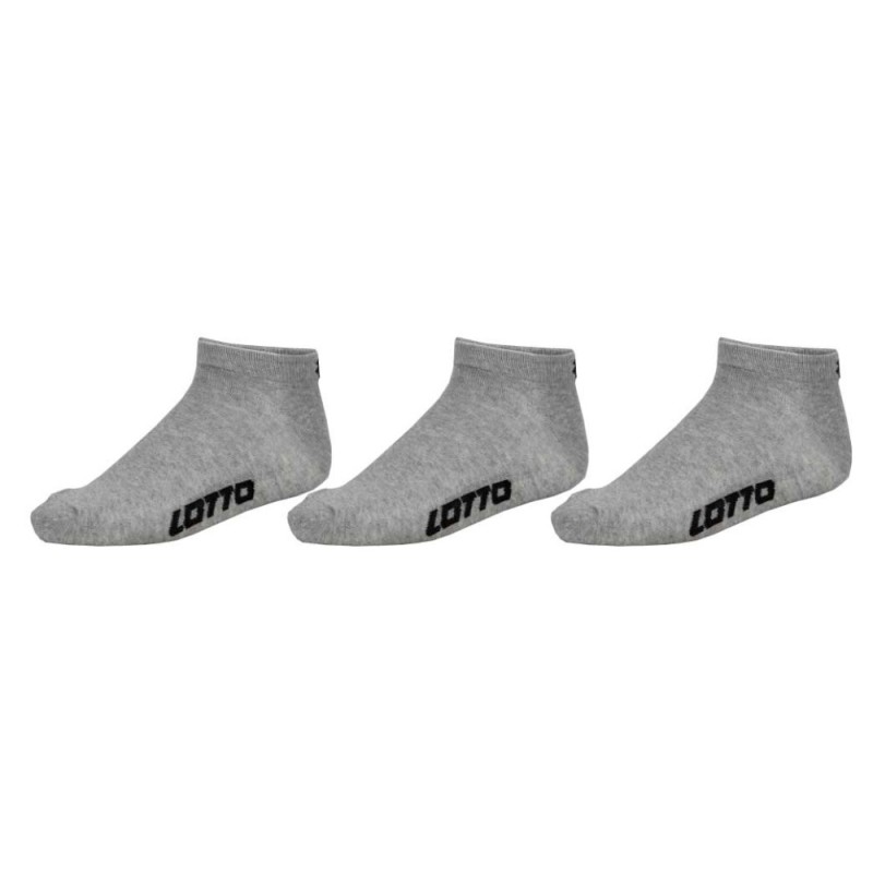 Lotto Grey men's no-show socks 39/42