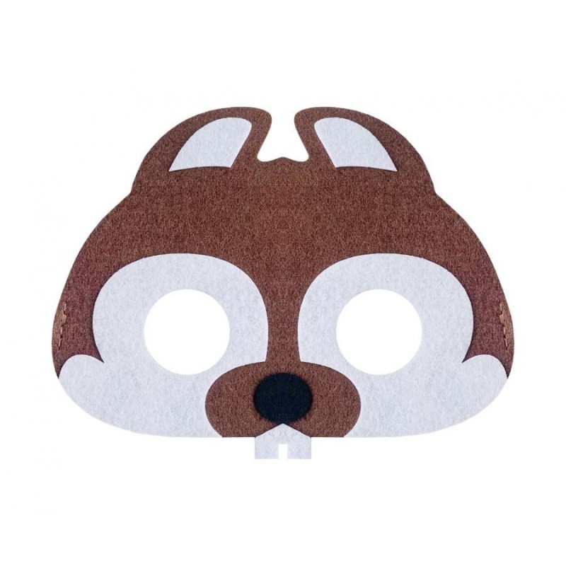 Animals Beaver, Felt Mask 17.5 cm