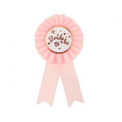 Wedding Bride to Be Light Pink Badge