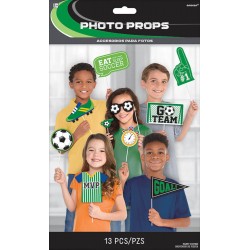 Football Football Goal, Photo Prop Set 13 pcs