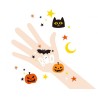 Halloween Boo tattoo set of 5