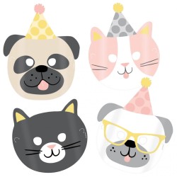 Masque pour animaux de compagnie, 8 pièces