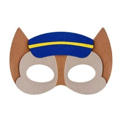 Masque en feutre pour chien policier Animals Dog Brigade 18 cm