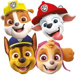 Masque Paw Patrol Color Paws, 8 pièces