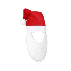 Christmas Santa hat with beard