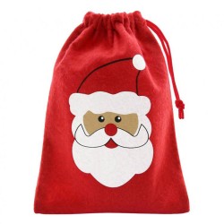 Sac de Noël rouge de 24 cm