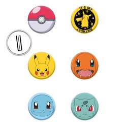 Pokémon badge, pin 8 pcs