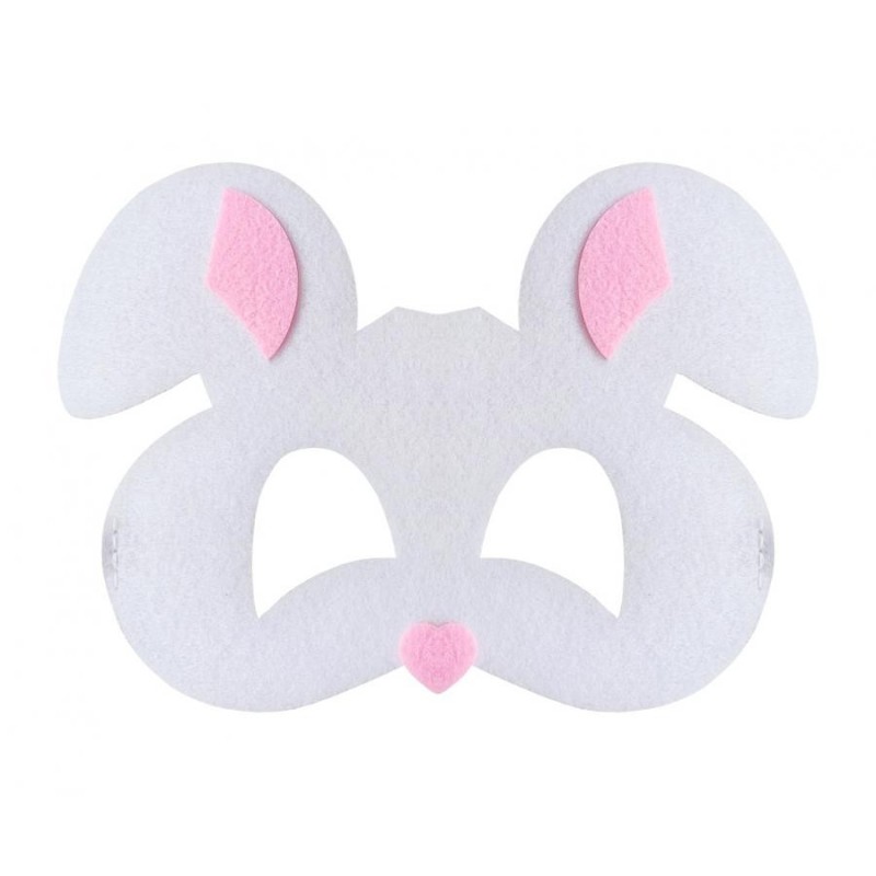 Animals Rabbit, Felt Mask 18.5 cm