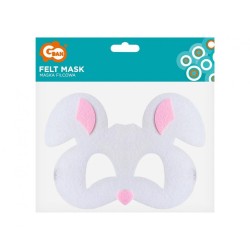 Animals Rabbit, Felt Mask 18.5 cm