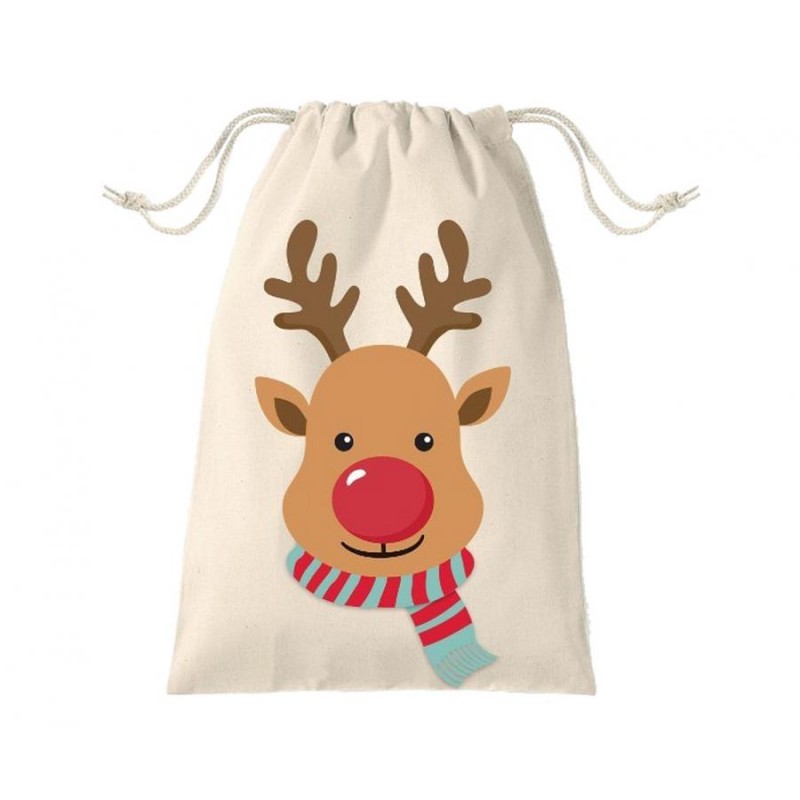 Christmas Reindeer, Reindeer sack 80 cm