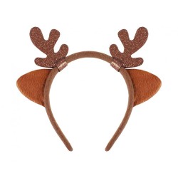 Bandeau de Noël en forme de renne marron