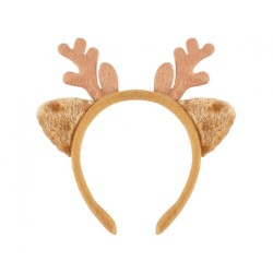 Christmas Light Brown Reindeer Headband