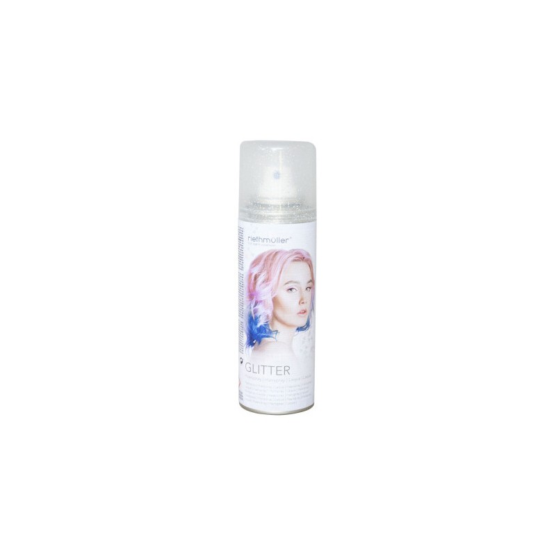 Colour Silver Glitter Hairspray, 100 ml