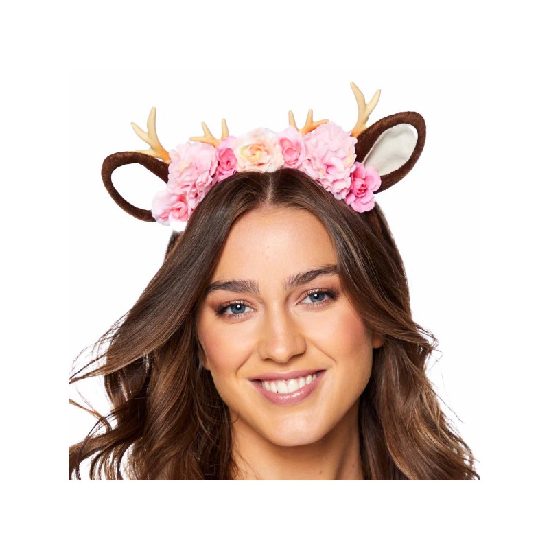 Bandeau Cerf Rose Animaux