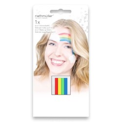 Ensemble peinture pour le visage Party arc en ciel