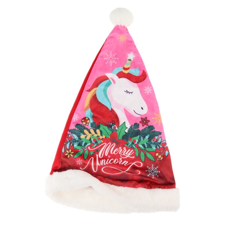 Unicorn Santa hat 37 cm